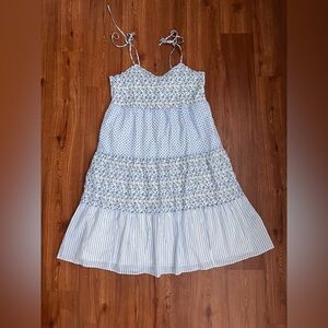 NWT J. Crew Factory Ruffle tiered maxi cover-up dress